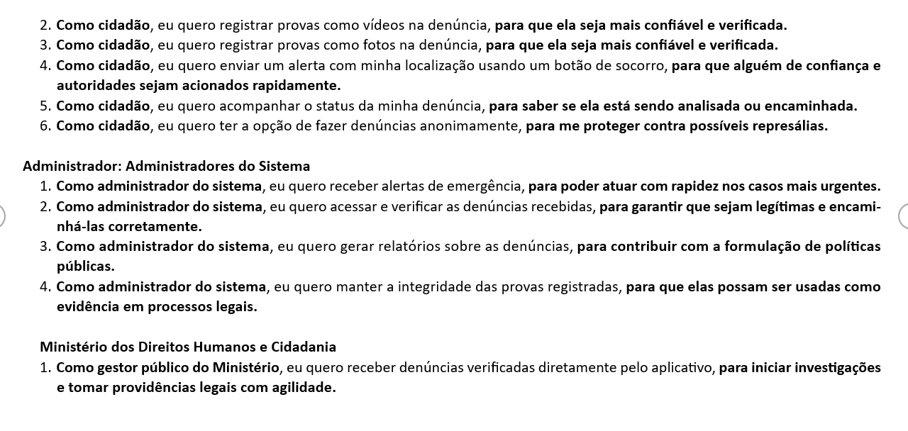 Diagrama de histórias de usuário